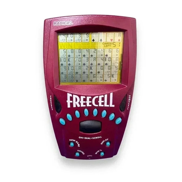 Vintage 1999 Radica Freecell Solitaire Electronic Handheld Game - Tested & Works - Picture 1 of 7